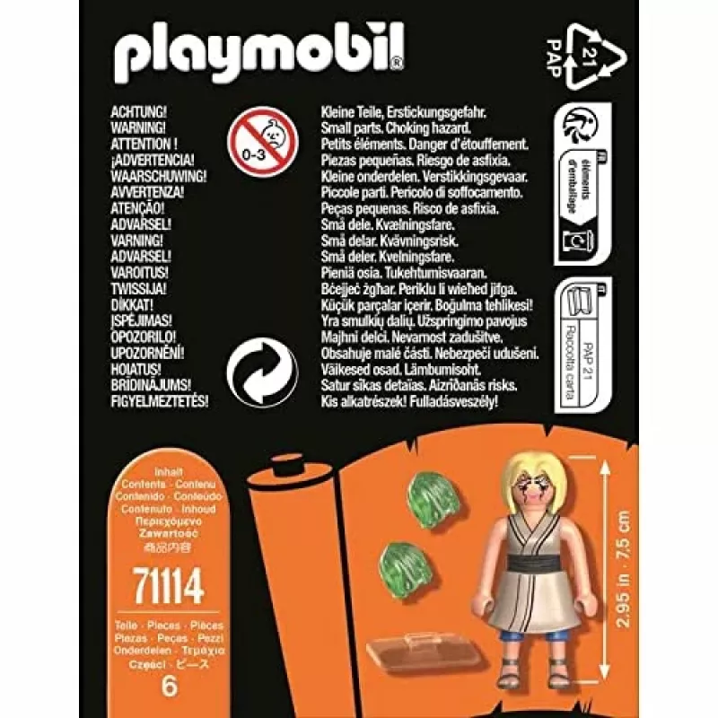 Playmobil 71114 Naruto: Tsunade Figūru komplekts Naruto Shippuden Anime Kolekcionāru Figūru Spēļu Komplekts Piemērots Bērniem un Faniem 5+ Gadiem