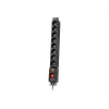 Pārsprieguma aizsardzības pagarinātājs LXARM810, 8x 230V, 5m, melns