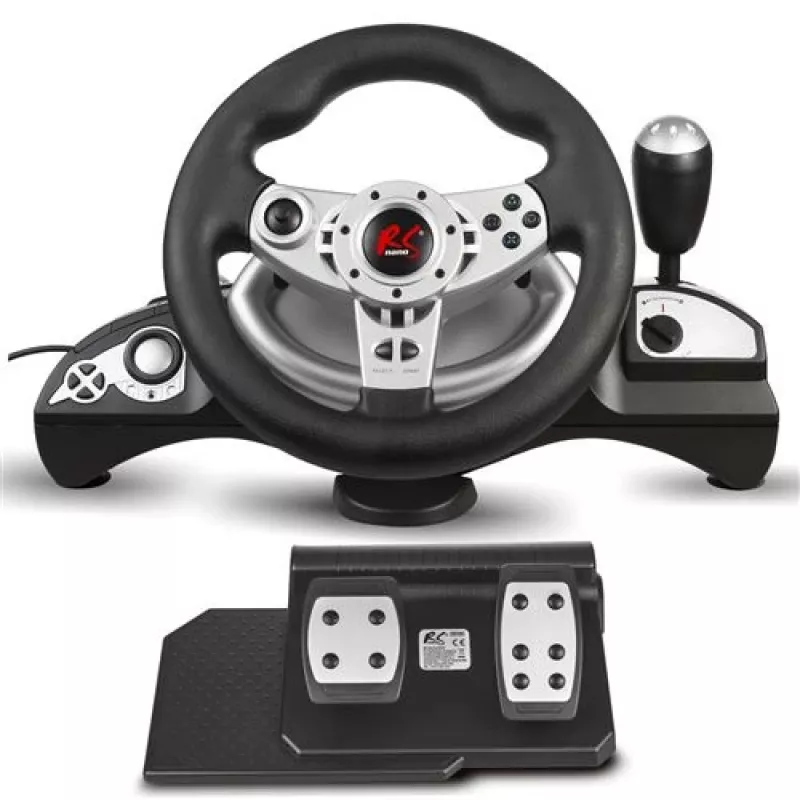 Stūre nano rs RS700 vadu USB 270° rotācija, 10 pogas, pedāļi, vibrācija, 1,8 m kabelis