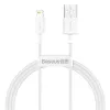 Baseus CALYS-A02 mobilā tālruņa kabelis Balts 1 m USB A Lightning