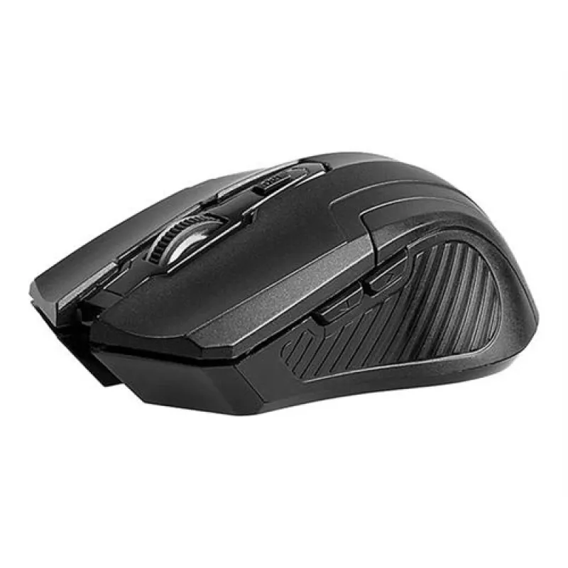 Tracer Fairy - optiskā pele - 6 pogas - bezvadu - 2,4 GHz - bezvadu USB uztvērējs - melna