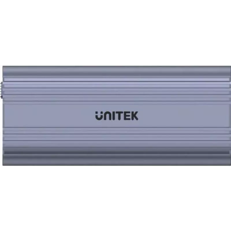 SSD korpuss Unitek SolidForce Reefer pelēks — M.2 NVMe PCIe, USB‑C 10 Gbit/s, alumīnijs, 1 disks