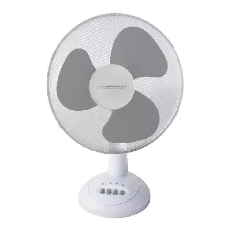 Esperanza EHF003WE, 12'' galda ventilators, balts un pelēks