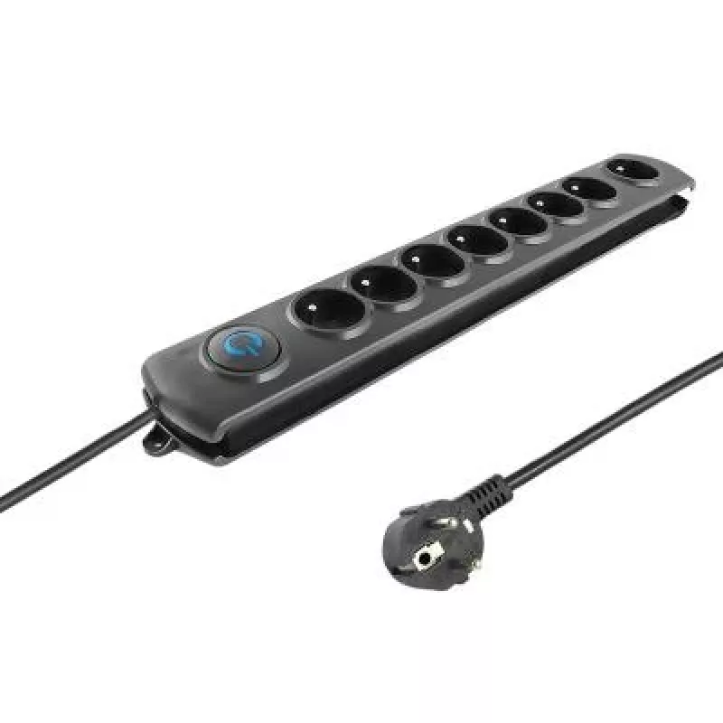 pārsprieguma aizsargs Qoltec 8 kontaktligzdas 3.0m 50114
