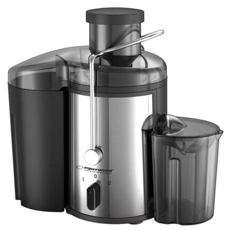 Sulu spiede ESPERANZA EKJ002 — 500 W, 0,45 L sulas tvertne, 1,5 L mīkstuma tvertne, nerūsējošais tērauds/melna