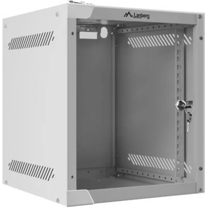 Pie sienas stiprināms statīvs LANBERG WF10-2306-10S, 6U, 336×280×310 mm, pelēks, 20 kg
