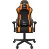 Spēļu krēsls GEMBIRD GC-SCORPION-04X melni oranžs, ergonomisks dizains, regulējama sēdpozīcija, augsta atzveltne