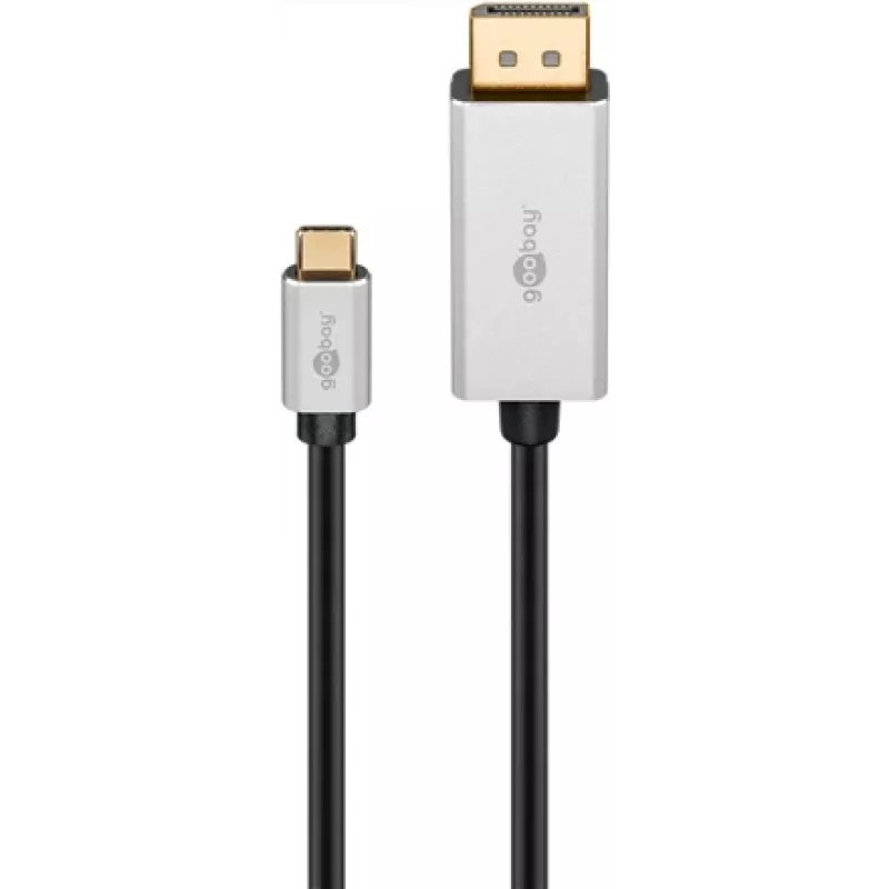 Goobay | USB-C uz DisplayPort adaptera kabelis | 60176 | Type-C | DisplayPort | USB-C uz DisplayPort | 2 m
