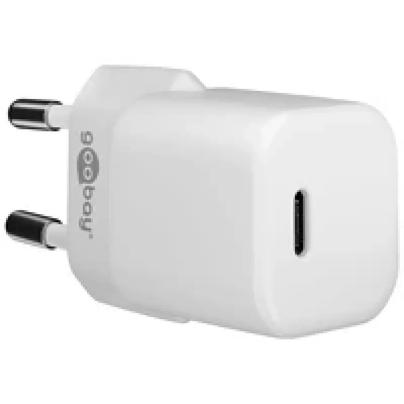 Iekštelpu AC ātrais lādētājs GOOBAY 59716 — USB-C, 30 W, balts