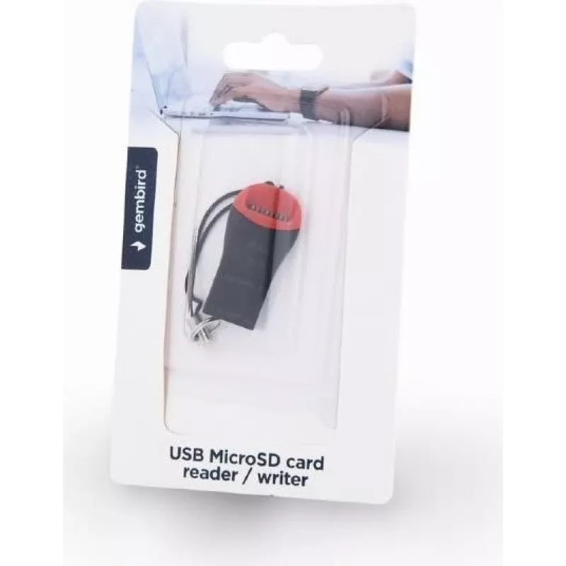 Karšu lasītājs Gembird FD2-MSD-3 USB 2.0 Melns Sarkans
