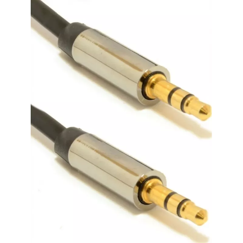 Gembird kabelis CCAP-444-0.75M (Mini Jack M - Mini Jack M, 0,75m, melna krāsa) Audio kabelis 3,5mm melns (CCAP-444-0.75M)