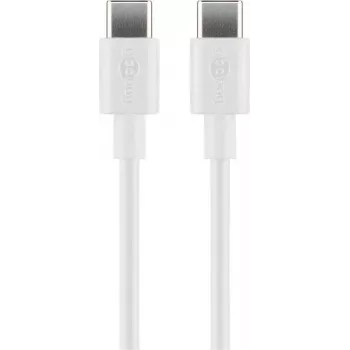 Goobay USB-C uzlādes un sinhronizācijas kabelis, 2 m, balts | Goobay