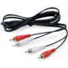 Equip 147094 audio kabelis 2,5 m 2 x RCA Melns