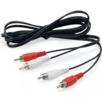 Equip 147094 audio kabelis 2,5 m 2 x RCA Melns