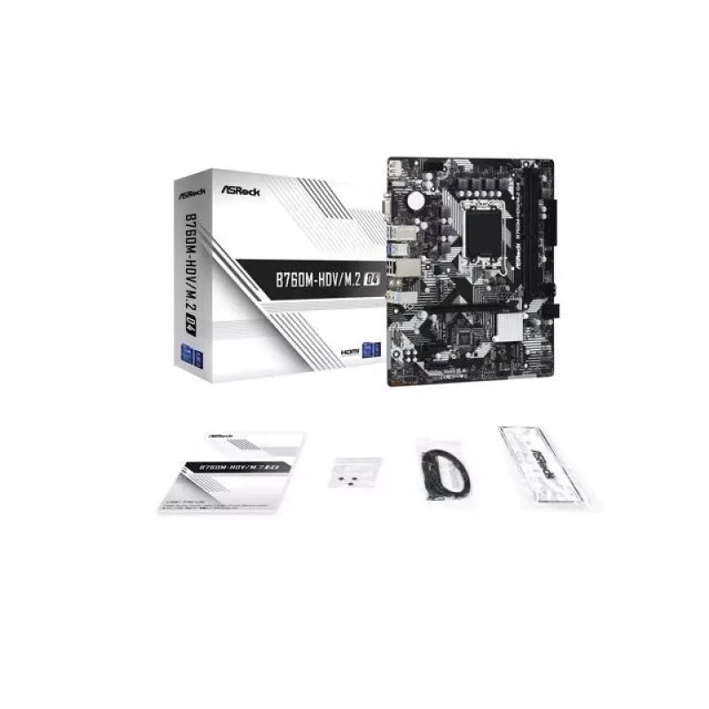 ASRock B760M-HDV/M.2 D4 DDR4 LGA 1700 Micro-ATX mātesplate