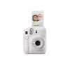 Fujifilm Instax Mini 12 tūlītējās drukas kamera, balta — 86×54 mm izdrukas, 60 mm fokusa attālums, AA baterija