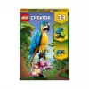LEGO komplekts Exotic Parrot 31136 — Creator vitrīnas modelis, 253 detaļas, 220×120×110 mm