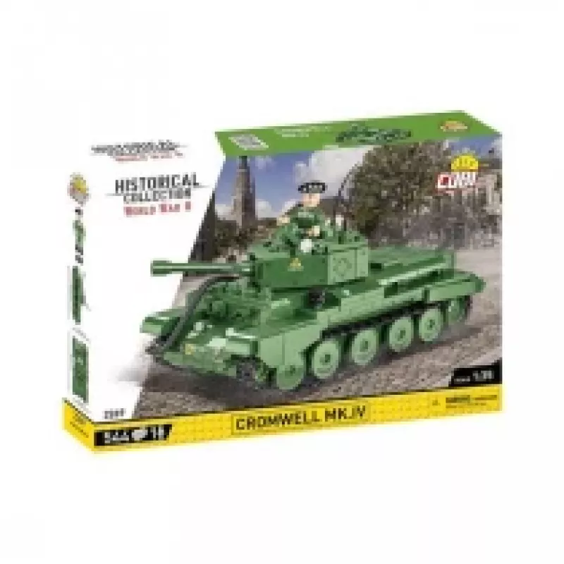 Celtniecības bloki COBI Cromwell Mk.IV 544 detaļas vecumam 8+