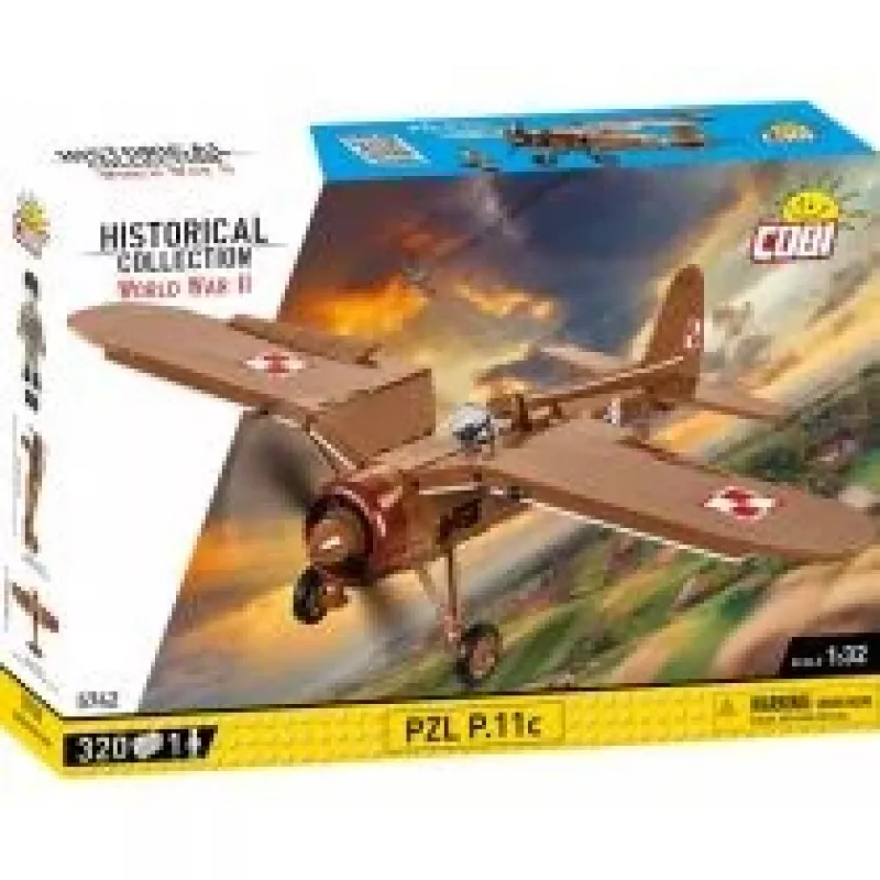 COBI PZL P.11c būvniecības komplekts, 320 gab., Otrais pasaules karš