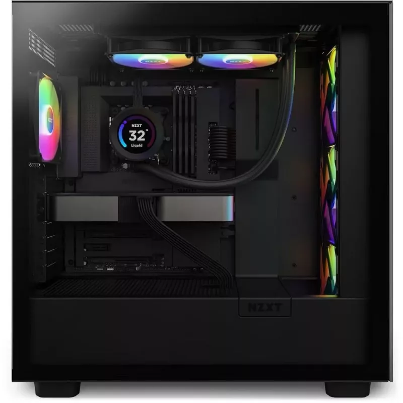 Universāls šķidruma dzesētājs NZXT Kraken Elite 240 RGB 12 cm melns