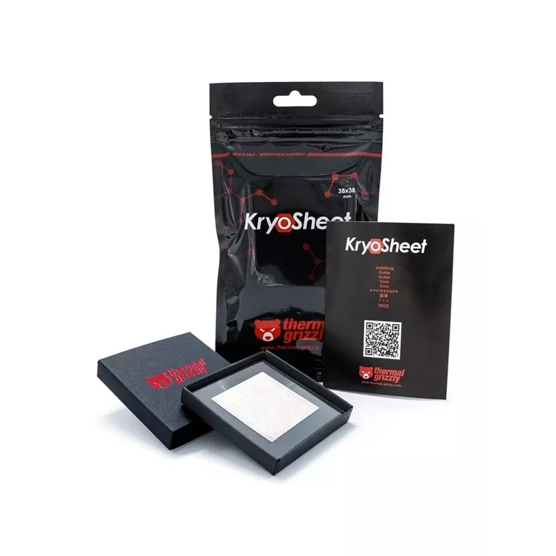 Thermal Grizzly TG-KS-38-38 CryoSheet Paliktnis 0,2 mm 38x38 mm Termiski