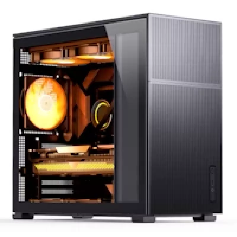 Jonsbo D41 Mesh Standard ATX datora korpuss – melns, rūdītais stikls