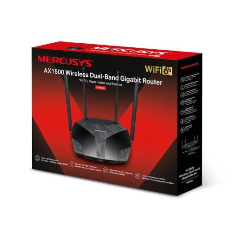 Mercusys AX1800 Divjoslu WiFi 6 maršrutētājs