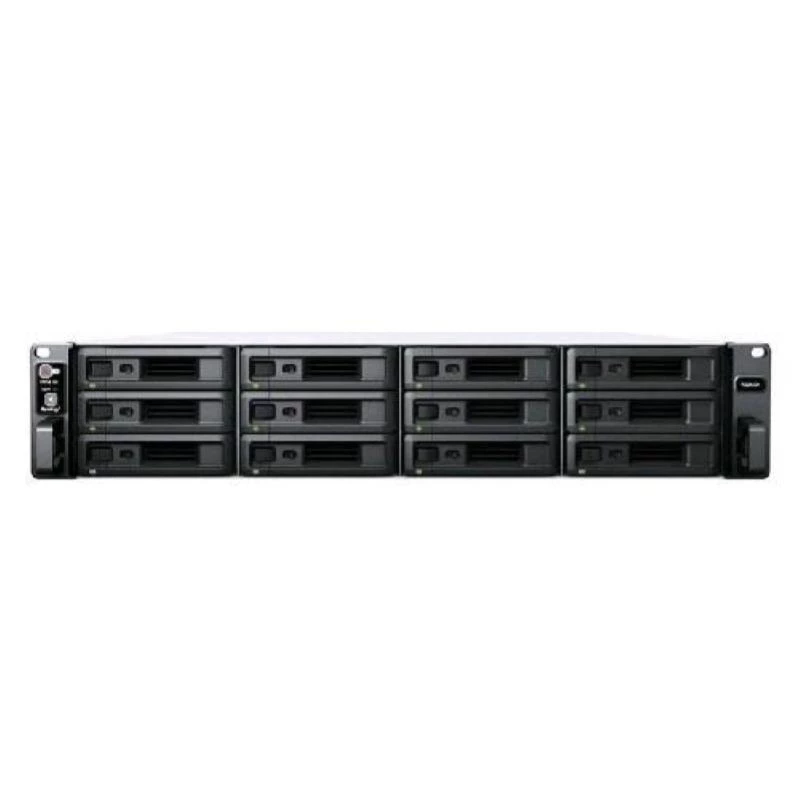 Synology RackStation RS2423+ NAS/glabāšanas serveris Rack (2U) Ryzen Embedded V1780B 8 GB DDR4 0 TB DiskStation Manager Melns, Pelēks