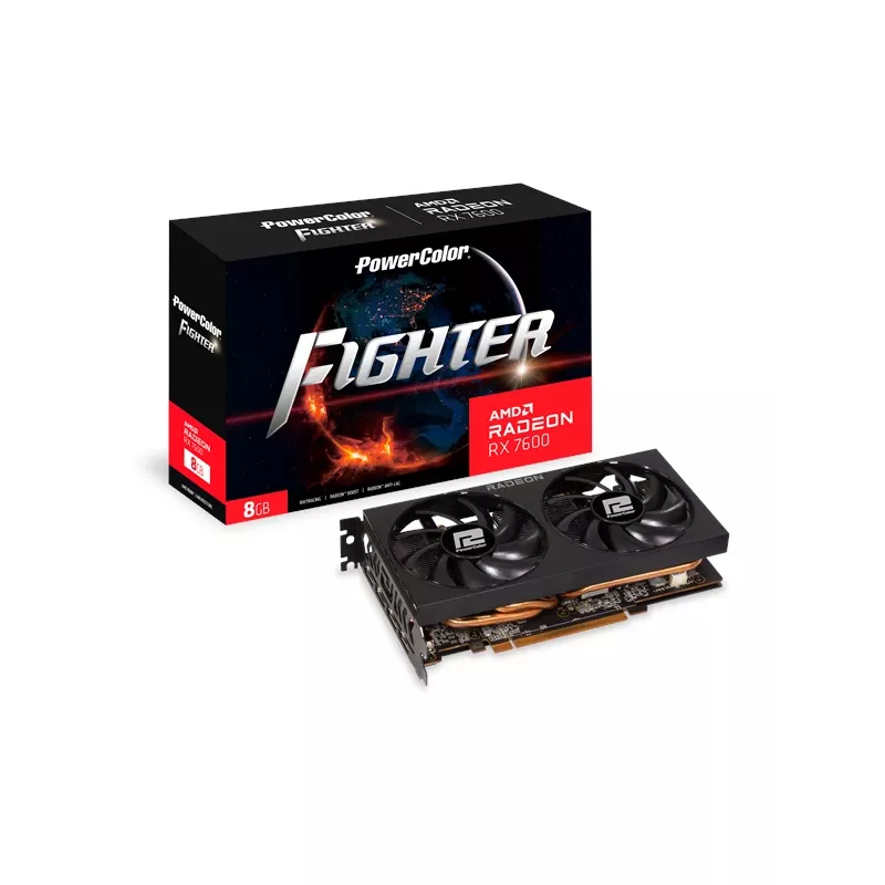 PowerColor Fighter Radeon RX 7600 8GB GDDR6 grafikas karte