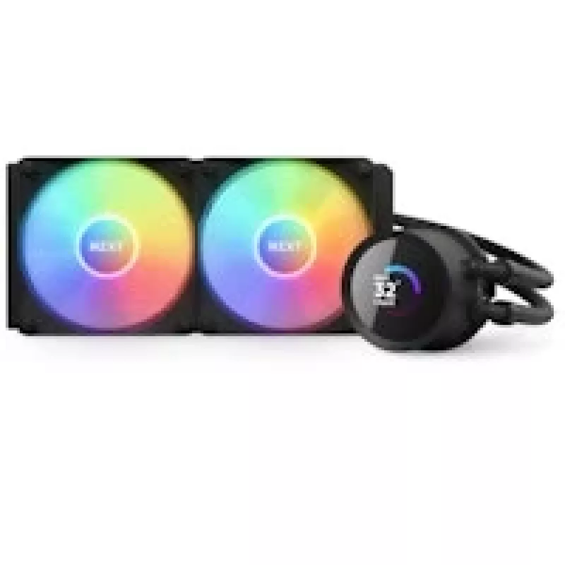 Viss vienā šķidruma dzesētājs NZXT Kraken 280 RGB 14 cm Melns