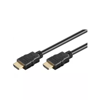 Wentronic goobay Series 2.0 - Highspeed - HDMI-Kabel mit Ethernet - HDMI männlich zu HDMI männlich - 15 m - Doppelisolierung - Schwarz - 4K Ultra HD s