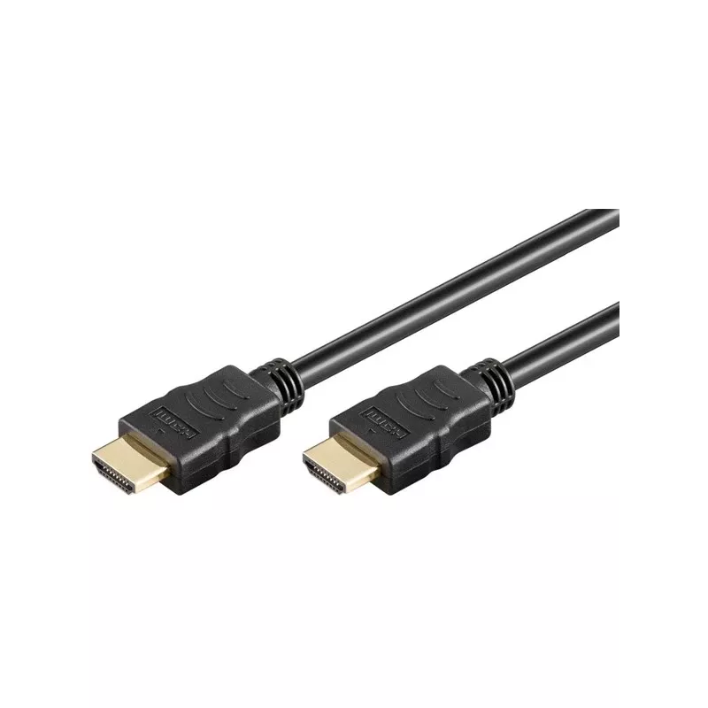Wentronic goobay Series 2.0 - Highspeed - HDMI-Kabel mit Ethernet - HDMI männlich zu HDMI männlich - 15 m - Doppelisolierung - Schwarz - 4K Ultra HD s