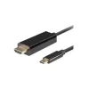 Video kabeļa adapteris Lanberg CA-CMHD-10CU-0018-BK 1,8m USB Type-C uz HDMI