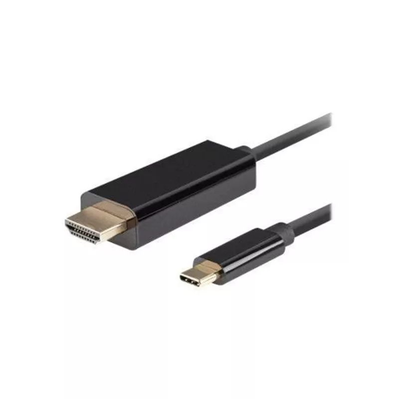 Video kabeļa adapteris Lanberg CA-CMHD-10CU-0018-BK 1,8m USB Type-C uz HDMI