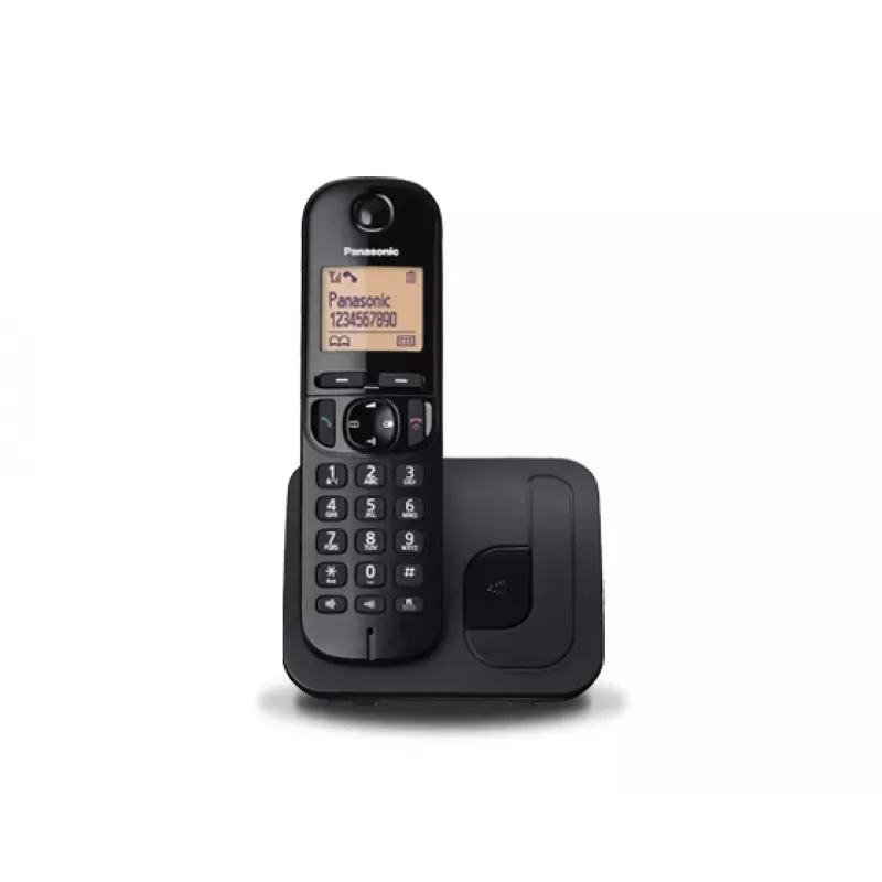 Panasonic KX-TGC 210 PDB DECT telefons melns ar zvanītāja ID
