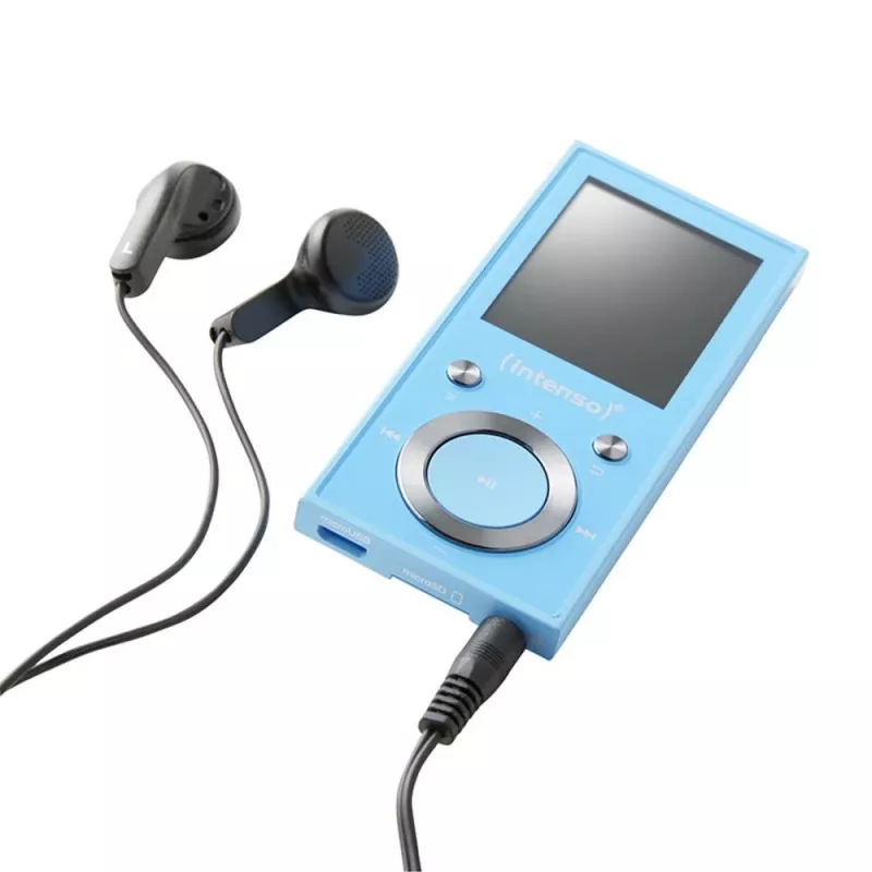 MP3 atskaņotājs INTENSO Video Scooter BT — 16 GB, LCD displejs, MicroSD saderīgs, Zils