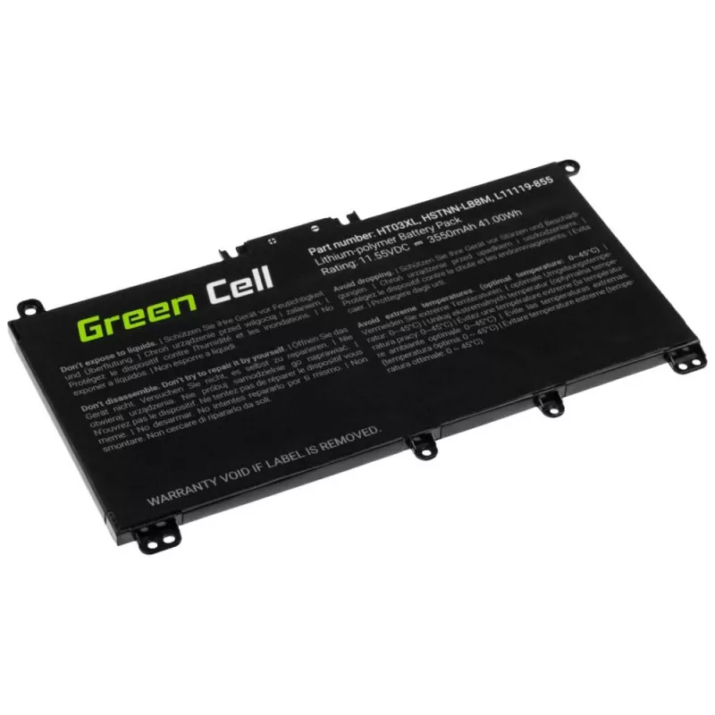 Green Cell GC-HP163 klēpjdatora akumulators HT03XL 11.4V 3400mAh HP Mobilit