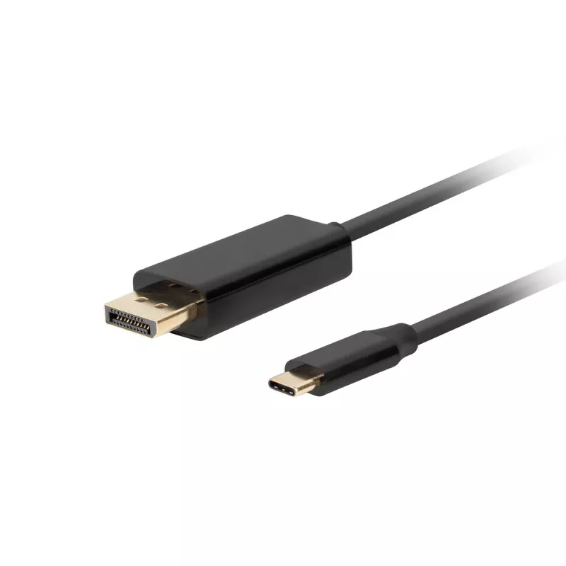 USB-C uz DisplayPort adapteris Lanberg CA-CMDP-10CU-0018-BK Melns 1,8 m