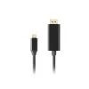 USB-C uz DisplayPort adapteris Lanberg CA-CMDP-10CU-0018-BK Melns 1,8 m