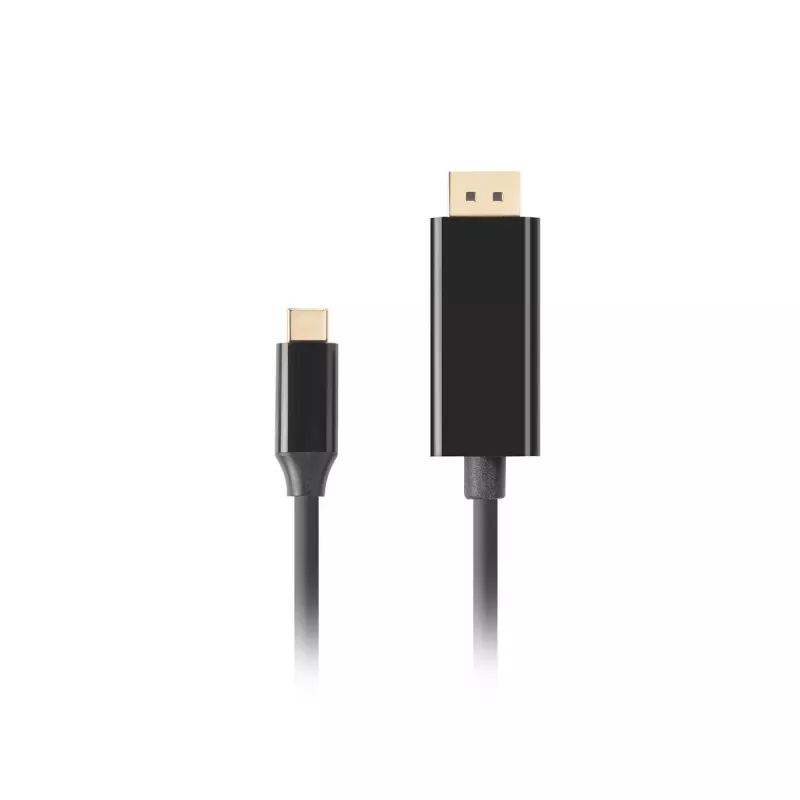 USB-C uz DisplayPort adapteris Lanberg CA-CMDP-10CU-0018-BK Melns 1,8 m
