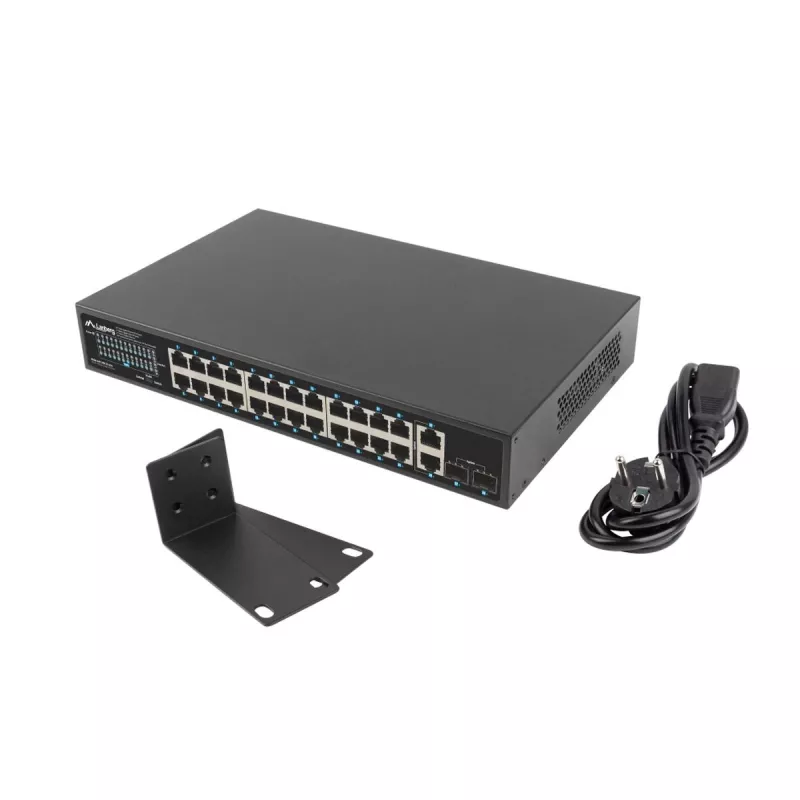 Nepārvaldāms slēdzis Lanberg RSGE-24P-2GE-2S-250 24 porti plauktā montējams