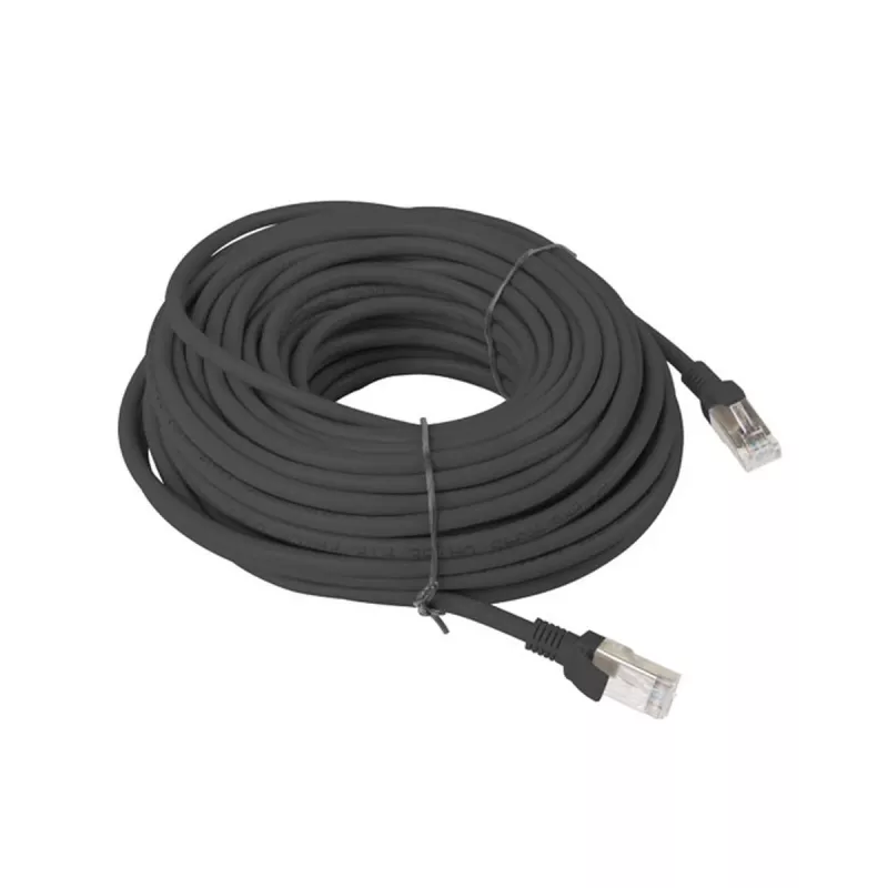 LANBERG Cat6 tīkla kabelis PCU6-10CC-2000-BK — 20 m, U/UTP, RJ-45, melns