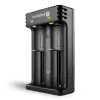 Bateriju lādētājs everActive LC200 mājsaimniecības USB, 2 nodalījumu, Li-Ion, atbalsta A/AA/AAA/AAAA/C/D, 5 V ieeja, 4.2 V izeja, melns