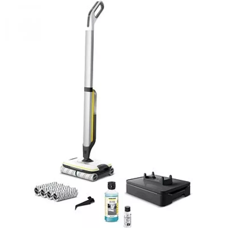 Stick vacuum Karcher FC 4-4, 2.5 Ah Li‑Ion baterija, dry & wet cleaning, 30 cm roller brush, Melns/pelēka