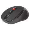 Bezvadu RF optiskā labās rokas pele DEFENDER ULTRA MM-315 — 1600 DPI, 6 pogas, USB uztvērējs, melna