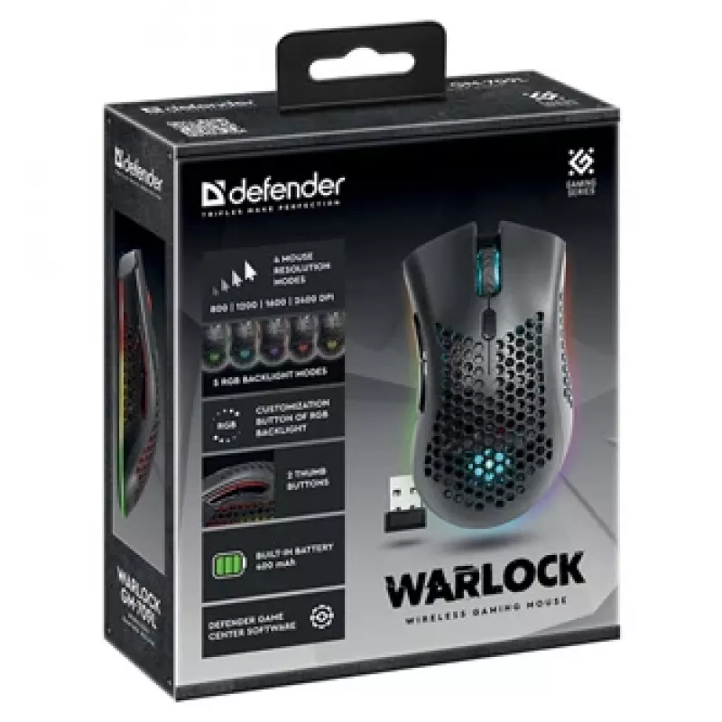 Defender 52709 Produkts 709 L Melns USB