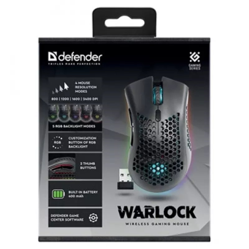 Defender 52709 Produkts 709 L Melns USB