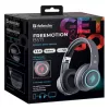 Austiņas DEFENDER FREEMOTION B571 LED bezvadu binaurālās, 4 cm draiveri, 6–8 h akumulators, slēgta akustika, 20–20000 Hz