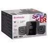 2.1 datora skaļruņi DEFENDER V12 11W RMS USB, 3,5 mm, zemfrekvences skaļrunis, melna, 223×115×130 mm