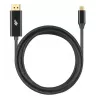USB-C uz DisplayPort kabelis TB AKTBXVDUSBCDP2B 2 m — melns